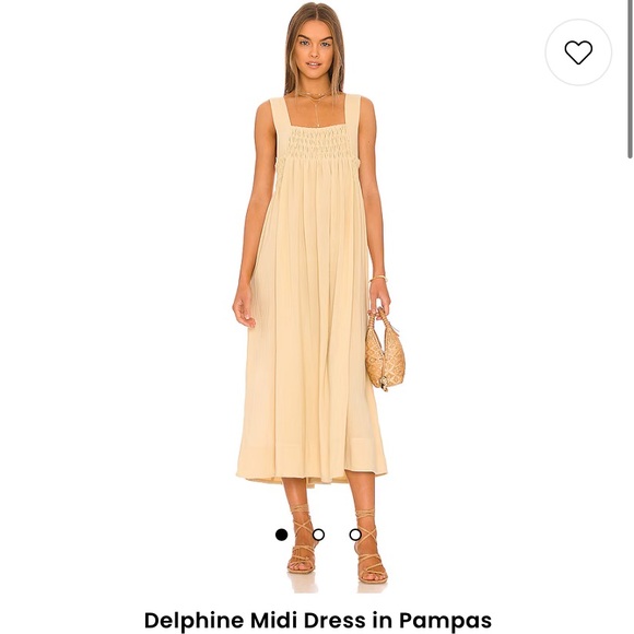 FREE PEOPLE | Delphine Midi Dress in Pampas - Picture 16 of 16